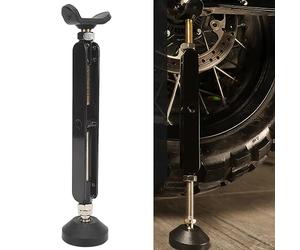 Tissting Hausseur Moto, Support de Levage Réglable Portable avec Courroie Sécurité et Surface Caoutchouc, Capacité 400kg, pour Entretien Nettoyage Chaîne Moto