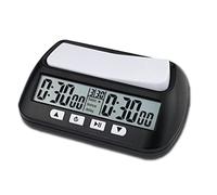 Tissting Horloge D'échecs Numérique Professionnelle avec Alarme pour Jeux de Société Compte à Rebours électronique Portable avec Fonctions de Base, de Retard et de Temps Positif (5.5x3.5x1.8in)