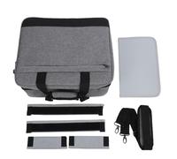 Tissting Housse de Transport pour Console de mixage, Sacoche Multi Poches avec Sangle réglable, en Toile, Espace organisé pour Microphone câbles Accessoires, pour Transport et dépl