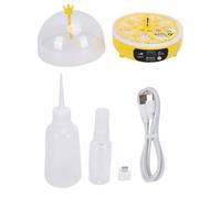Tissting Incubateur d'Oeufs Mini Automatique Contrôle Intelligent Température, Petite Taille Machine Couveuse Volaille Usage Maison Poules Canards Observation pour Familles et Éduc