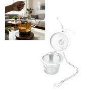 Tissting Infuseur à thé pour thé en Vrac, Infuseur à Thé en Acier Inoxydable,Filtre à Thé avec Chaîne, Boule à thé Filtre à thé Passoire Boule à épices Inox pour Tasses et Théières, Infuser le Thé