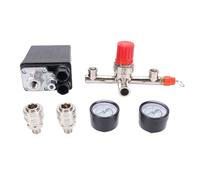Tissting Interrupteur De Pression Compresseur Air 175PSI, Interrupteur Vertical Manifold Régulateur Avec Valve Contrôle Gauges Pour Compresseur Air Petit, Facile À Installer