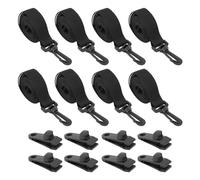 Tissting Kit de Fixation pour Enrouleur de Couverture Solaire de Piscine 8pcs, 164.3cm de Long pour Couverture Solaire de Piscine Enterrée Fixation Solide sans Outil, Adapté aux Piscines