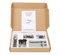 Tissting Kit de gabarit d'assemblage à pointes centré automatique 3 en 1 pour menuiserie, Guide de perçage réglable pour chevilles avec embouts 6/8/10/15mm, Forcé en acier outil po