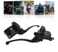 Tissting Kit Maître Cylindre Hydraulique Moto, Ensemble Universel 25mm avec Réservoir et Levier Double pour Freinage Précis et Fiable pour Moto et VTT
