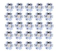 Tissting LED Chip 5V, 25 Pieces Lampes LED 1W Haute Puissance 200LM, Perles Lumineuses pour DIY Eclairage Spot Phare Lampe Torche (Lumière violette UV)
