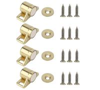 Tissting Loqueteau Magnétique, Loquet Aimanté en Alliage de Zinc Bronze Doré avec Fermeture Silencieuse et Sécurisée pour Armoire de Cuisine et Bureau