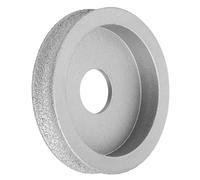 Tissting Meule diamantée brasée, outil de meulage sec et humide, roue abrasive concave, pierre de meulage sèche et humide, verre en céramique pour pierre, marbre, granit (Meule concave 1.0)