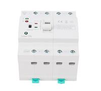 Tissting Mini ATS Commutateur Transfert Automatique Manuel 4P 80A DIN Rail Montage,Interrupteur Sélecteur Double Alimentation Pour Générateur Maison Avec Montage Rail 35mm