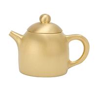 Tissting Mini Teapot Ornament Brass 4.5oz/128g Retro Home Decor - Compact Brass Teapot Model For Study Bedroom Living Room Office Decoration Durable And Lightweight
