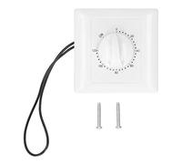 Tissting Minuterie de Contrôle, Interrupteur Mécanique Compte à Rebours 120 Minutes, Bouton Style, Plastique et Cuivre, pour Maison et Usine