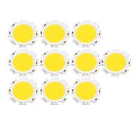 Tissting Module LED COB, Puces LED COB Rondes Haute Puissance 3W 300-330LM DC 9-11V Blanc Chaud/Naturel en Aluminium avec Dissipation Thermique pour Éclairage Aquarium, Décoration et Vidéo