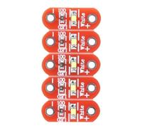 Tissting Module LED LilyPad, Kit de 50 Modules LED SMD Blancs 3~5V Portable pour Couture Électronique et Projets E-Textile sans Soudure