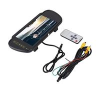 Tissting Moniteur de rétroviseur avec écran LCD 7 Pouces pour caméra de recul, Interface vidéo AV1 pour DVD Auto et AV2 pour visionnage Automatique, Tension DC12V-24V Universelle p