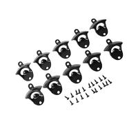 Tissting Ouvre-Bouteille De Bière 10 Pièces Alliage De Zinc Noir Montage Murale Facile - Décapsuleur Rustique Pour Pique-Niques Fêtes Réunions De Famille Bar Armoire Vintage Conception Classique