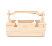 Tissting Panier Pique Niche Pliable en Bois Table 2 en 1 Portable avec Porte Verres,Table Extérieure Vintage pour Vin Jardin Camping Plage Cadeau Romantique pour Famille et Amis (Couleur du Bois)