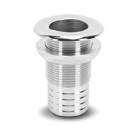 Tissting Passe Coque 1 1/4 Pouces 83 mm, Raccord de Passage de Bord avec Écrou, Connecteur Évacuation Eau pour Bateau Yacht Voilier et Marine