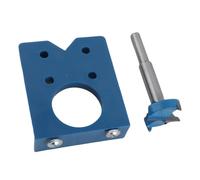 Tissting Perceuse Guide à Charnière 35mm, Jig de Perçage Porte en Bois ABS Alliage Léger, Outil de Menuiserie pour Installation Meuble Cabinet