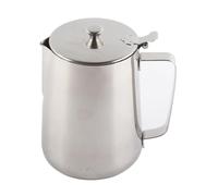 Tissting Pichet Lait Inox Mousseur Café avec Couvercle 250-2000ml (2000ml) | Pichet Lait Inox Mousseur Café Couvercle Bec Verseur Précis 250 2000ml