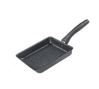 Tissting Poêle à omelette japonaise Tamagoyaki avec manche en bois, ustensiles de cuisine carrés antiadhésifs pour œufs Yuzishao Poêle rectangulaire Accessoires de cuisine pour rouleaux (A1)
