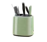 Tissting Porte-Couteau Métal ABS 22 x 18 x 21cm/8.7 x 7.1 x 8.3 Pouces Support Universel - Gamme Universelle Facile à Nettoyer Design Moderne pour Cuisine Sécurisée et Organisée