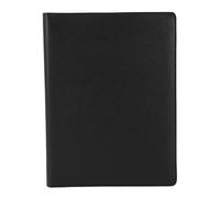Tissting Portfolio A4 32x25cm/12.7x9.9in Bloc notes PU Cuir Noir Fonctionnel,Organisateur Professionnel Étudiant Voyageur Réunion Stockage Documents Cartes Stylo Portable