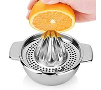 Tissting Presse Citron Manuel, Presse-Agrumes Compact en Acier Inoxydable avec Bec Verseur pour Extraction de Jus sans Gaspillage, Mini Jus Maison pour Cuisine, Bars et Cafés