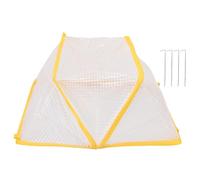 Tissting Protection Plante Rehaussee Lits Jardin 122x122cm Foldable sans Outil,Protection Legumes Fruits Animaux Climat Jardinage Terrasse Balcon avec 4 Pieux PVC Mesh (S)