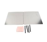 Tissting Protège Cuisinière Anti-Éclaboussures En Acier Inoxydable Repliable (40x40x30cm / 15.7x15.7x11.8in)