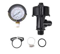 Tissting Purgeur d'air Manuel Haute Capacité avec Manomètre 24mm Filetage Mâle pour Piscine,pour Piscine Spa Accessoire de Remplissage Facile à Installer Robuste et Fiable