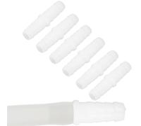 Tissting Raccord cannelé en plastique, Adaptateur de joint résistant pour tuyau d'arrosage 9mm direct en PE, Connecteur barbelé pour pompe et tuyau en silicone, pour jardin et bricolage