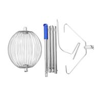 Tissting Ramasse Noix INOX 304 Rouleur Cage 146x33.2x20.5cm pour Noix Fruits Balles,Ramasseur de Noix Noisettes Fruits Balles de Tennis Outil Jardin Léger Portable Montage Facile