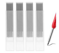 Tissting Recharges de Crayon de Charpentier 2,8mm Graphite pour Travail du Bois - Lot de 24 Recharges avec Boîtes de Rangement pour Dessin Architecture et Construction