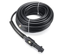 Tissting Remplacement du Tuyau de Nettoyage des canalisations-Tube en PVC de 15M de Longueur avec buse en cuivre pour Le Nettoyage des égouts et des canalisations de Voiture