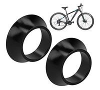 Tissting Rondelle Conique de Vélo, 2 Pièces 15mm Rondelle Conique en Alliage d'Aluminium pour VTT et Vélo de Route, Entretoise de Fourche Avant, Accessoire Indispensable pour Cyclistes