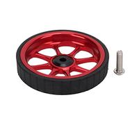 Tissting Roue de Vélo Pliant en Alliage d'Aluminium 82mm à Roulement Élargi, Roue Facile avec Pneu en Caoutchouc pour Vélo 3sixty, Conception à Grand Roulement et Anneau P (Rouge)