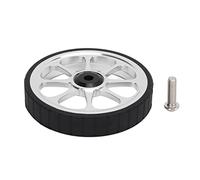 Tissting Roue de Vélo Pliant en Alliage d'Aluminium 82mm à Roulement Élargi, Roue Facile avec Pneu en Caoutchouc pour Vélo 3sixty, Conception à Grand Roulement et Anneau P (Argent)