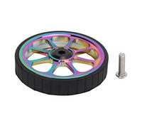 Tissting Roue de Vélo Pliant en Alliage d'Aluminium 82mm à Roulement Élargi, Roue Facile avec Pneu en Caoutchouc pour Vélo 3sixty, Conception à Grand Roulement et Anneau P (Multicolatage)