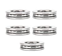Tissting Roulement axial à billes 51105, acier haute précision pour charges lourdes, fonctionnement silencieux compatible machines industrielles et maintenance