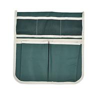 Tissting Sac de Rangement Tabouret Jardin Toile Oxford avec 4 Poches - Organisateur Portable pour Outils de Jardinage Accrochable sur Chariot 32x32cm/12.6x12.6in