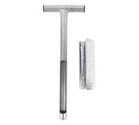 Tissting Sonde À Sol Réutilisable En Acier Inoxydable Avec 2 Sacs, Sonde En Acier Inoxydable Pour Jardin Et Analyse De Sol 40x14.7x2.5cm/15.7x5.8x1.0in