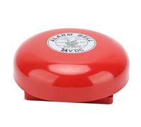 Tissting Sonnette Électrique Interne en Acier au Carbone 6 Pouces, Mécanisme de Frappe avec Bobine Électromagnétique en Cuivre, Coque Métallique Résistante, Alarme 95dB pour Systèm (24V)