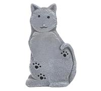 Tissting Statue Commemorative Chat en Resin pour Jardin Extérieur