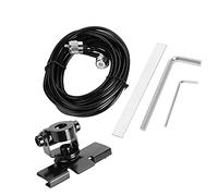 Tissting Support d'Antenne Voiture, Montage Universel en Acier Inoxydable avec Câble d'Extension 5M pour Radio Mobile, Installation Facile sur Coffre ou Toit pour Road-Trips et Voyages