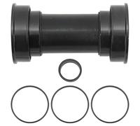 Tissting Support Inférieur de Vélo BB92 68-92mm VTT Support Inférieur de Presse à Roulement en Acier Scellé Intégral pour Manivelle de Broche 22-24mm(Noir)
