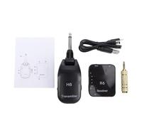 Tissting Système sans Fil Guitare 2.4GHz UHF 2 Modes avec Batterie Rechargeable, Émetteur Récepteur pour Basse Violon Et Clavier Portée 30 Mètres