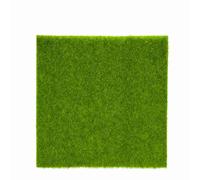 Tissting Tapis de Gazon synthétique Artificiel pelouse, 2 Tailles Lavable matière Plastique pour Maison Balcon Paysage Miniature Jardinage décoration Aquarium Accessoires (15 * 15cm)