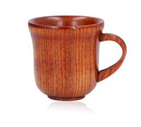 Tissting Tasse à Café en Bois avec Poignée, Isolation Thermique de 300 ML, Tasse de Camping, Vin, Bière, Tasses à Eau, Tasses à Boire pour les Voyages en Plein Air, le Bureau, la Maison