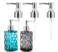 Tissting Tête de Pompe à Savon Liquide, Tête Rechange Universelle ABS Robuste avec Grille Amovible pour Distributeur de Savon 110 x 154 mm, Série de 3 têtes pour Salle de Bain, Cuisine et buanderie