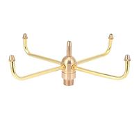 Tissting Tête de Pulvérisation de Fontaine, Têtes de Buse de Fontaine d'Eau en Laiton à 4 Bras Rotatifs Tête Pulvérisation Fontaine Jardin à Filetage Mâle G1/2 pour Bassin de Jardin